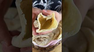 Pan pita 🫓 Deja en comentarios tu relleno favorito!! #panpita #pan #receta  #recetasfaciles