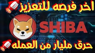 عمله Shiba وحرق مليار من العمله🚀واخر فرصه لك للتعزيز استغلها🔥