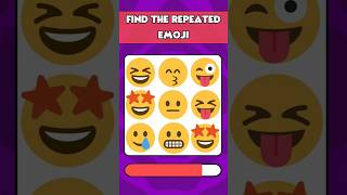 Can you find the repeated Emoji? #emoji #emojiquiz #emojichallenge