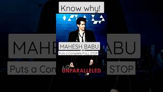 Mahesh Babu Puts a Complete Full Stop #viral #shorts