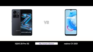 A Detailed Comparison of IQOO Z6 Pro 5G VS realme C11 2021 | My Smart Choice