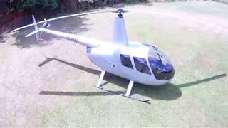 Drone Filma Helicoptero R44