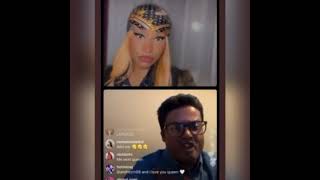 Nicki Minaj had a big discussion with a fan on ig live