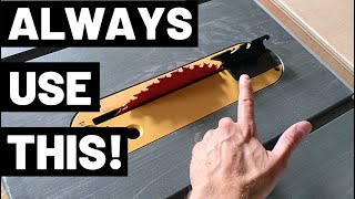 NEVER USE A TABLE SAW WITHOUT THIS!! (Riving Knife / Riving Knives--Prevent Kickback/Blade Binding!)