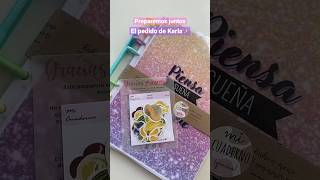 Acompáñanos a preparar el pedido de Karla | 📦✨💕👀   #cuadernos #papeleriabonita