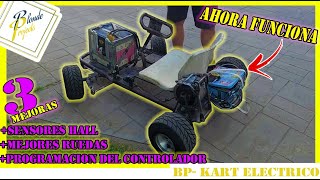 Descubre las 3 Mejoras del Go kart ELECTRICO con alternador de coche ➕*Como poner sensores Hall*🤔