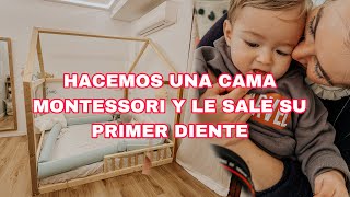 Hacemos una camita Montessori y le sale el primer diente a baby Javi || Vlogs Diarios