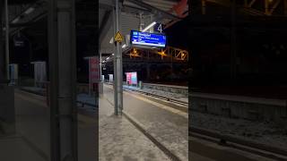 S-Bahn Berlin - Abends am Bahnhof Bornholmer Straße