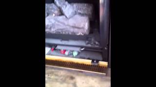 Gas Fireplace glass cleaning Part 1 - Check out desc. for link to part 2