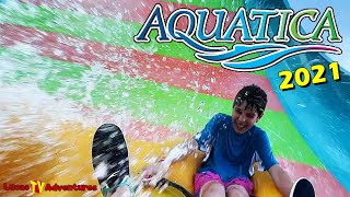 Aquatica Water Park Orlando 2021 VIP Event and Riptide Race Duel Water Slide