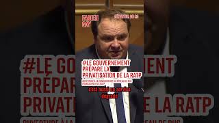 #shorts 🔴🚌Le gouvernement prépare la privatisation de la RATP🚌🔴