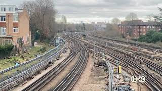 Tube tracks trains junction at Wembley Park