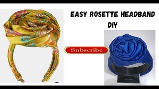 Easy Rosette Headband DIY