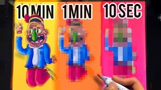 SPEED CHALLENGE!! 10 minutes / 1 minute /10 seconds *epic*