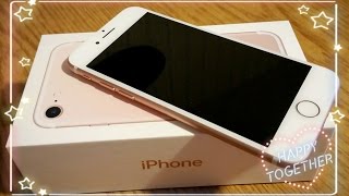 IPhone 7 unboxing and set up - Rose Gold