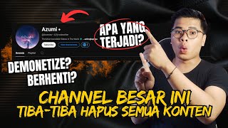 Channel besar ini tiba-tiba hapus SEMUA VIDEONYA ! Hack, Vakum atau kena Dismonet ?