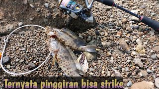 GAK NYANGKA " CASTING PINGGIRAN BISA STRIKE || Mancing Casting Cipta Semarang