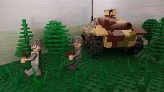 Jagdpanzer 38T (HETZER) WW2 Lego Ambush Stopmotion.