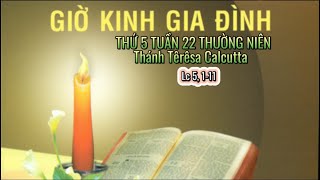 THỨ 5 TUẦN 22 TN 05/09/2024