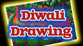 Green Diwali Drawing | Diwali Drawing Easy | Eco Friendly Diwali Poster | Anti Cracker Diwali Poster