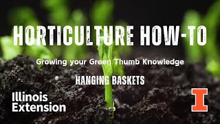 Horticulture How To - Hanging Basket Care