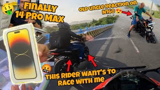 Buying 14 Pro Max 🤑 Pulsar Rider Want's To Race With Me 🤬 Old Uncle Reaction On Our Bike😍 Hyper Ride