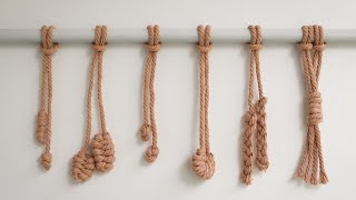 6 Macrame End Knots Every Beginner Should Know (Finishing Knots)