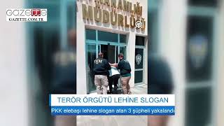 Terör Örgütü PKK elebaşı lehine slogan