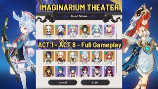 NEW Imaginarium Theater Act 1 - Act 8 | Hard Mode | Full Gameplay | Full Star | Genshin Impact