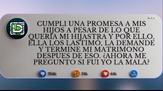 Cumpli una promesa a mis hijos a pesar de lo que quería mi hijastra y por ello, ella los lastimó...