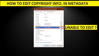 How to Edit Mp3 tags and properties | How to Edit Copyright in Mp3 Properties | Uneditable Metadata