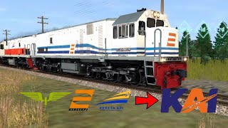 PERUMKA PJKA merger (KAI Early Rainbow train)