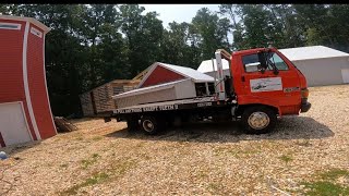 Starting my own business with a Hino fb14 cabover rollback flatbed towtruck#viral#youtube#winchout.