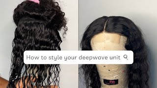 Quick and easy way to style your curly hairs or deep wave wig units