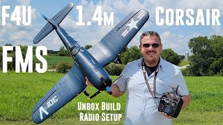 FMS - F4U Corsair - 1.4m - Unbox, Build, & Radio Setup