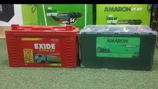 EXIDE XPRESS OR AMARON HARVEST BATTERY 90 AH....