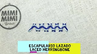 69)*PUNTO ESCAPULARIO LAZADO - LACED HERRINGBONE STITCH* [Bordado a Mano~Hand Embroidery]