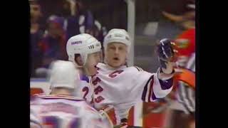 Rangers Blackhawks Highlights 3/18/1994