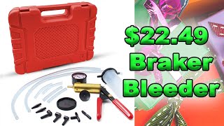 How well does an Amazon Self Brake Bleeder work? $22.49