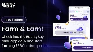 Bounty bay tg mini bot instant payment and real money earnings bot#subscribe #telegram