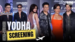 Yodha Movie Screening | Sidharth Malhotra, Kiara Advani, Disha Patani, Raashii Khanna & others