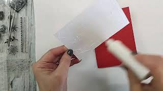 Time lapse Opposite Co lours Red on White Embossing Nordic Style Design #nordicstyle