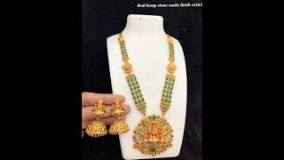 Latest Gold Necklace Designs with weight & Price| Bridal wear lightweight Haram designs 2023 #gold