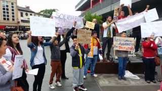 Turkish citizens has decided to keep his countrymen held protest in Leicester.