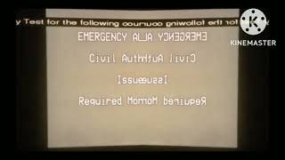 EAS #4 - A redundant EAS test that was repeated through the course of the morning in Low Voice