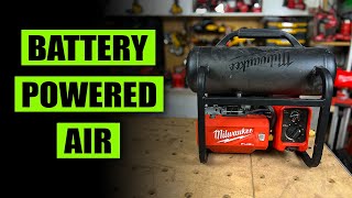 Milwaukee's cordless compressor is impressive