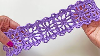 Easy to Crochet Tape Lace Edge pattern