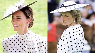 Kate Middleton recreates Princess Diana’s polka-dot style at Royal Ascot debut