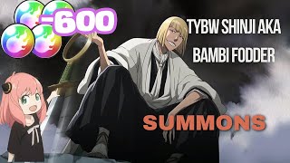 600 ORBS AND A DREAM- BLEACH BRAVE SOULS 9TH ANNIVERSARY TYBW SHINJI SUMMONS