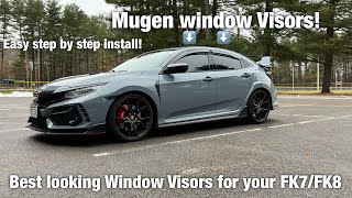 Mugen Visors on your FK8 Type R! | One of the best looking window visors!